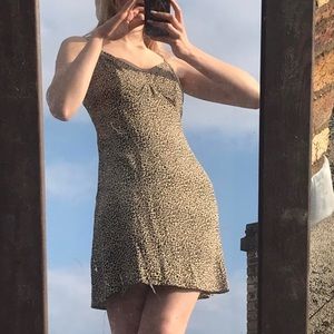 Hollister leopard print mini dress